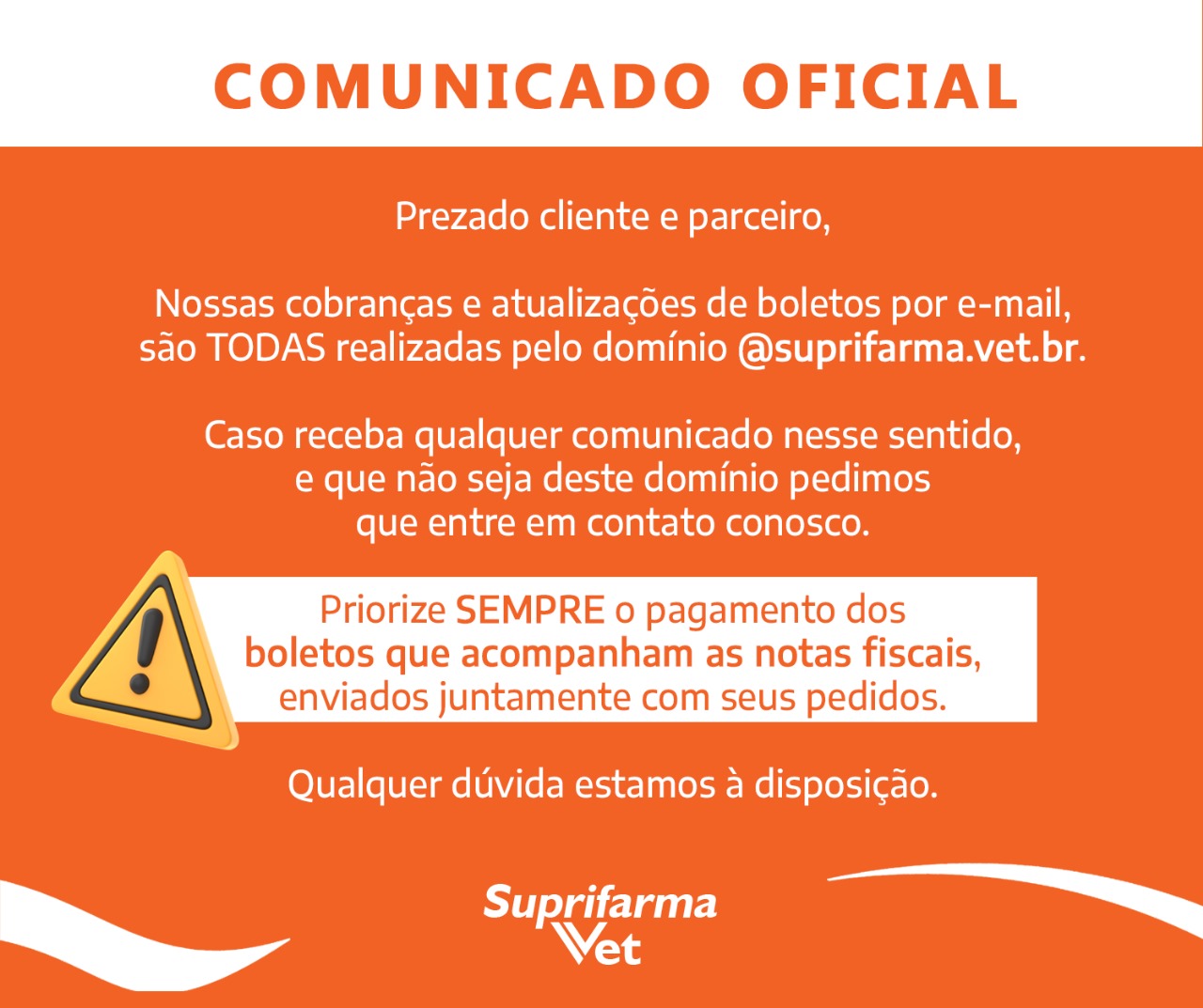 Comunicado Suprifarma